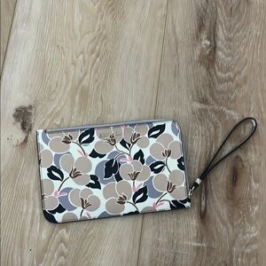 Kate Spade Floral Wristlet Clutch - Black, Cream, Pink